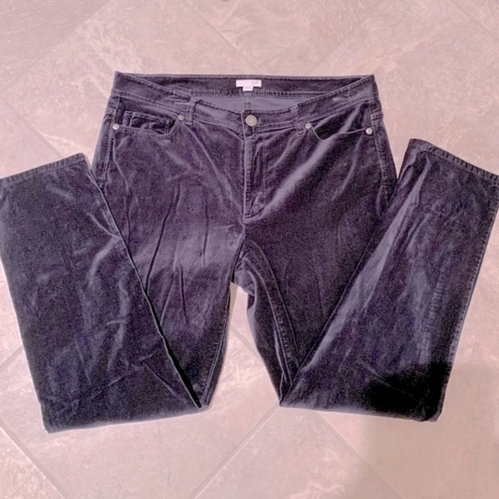 J. Jill Authentic Fit Velveteen Stretch Ankle Jeans Size 12